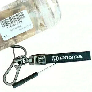 New Honda Key Ring With Mini Screwdriver, Black, Dark Silver